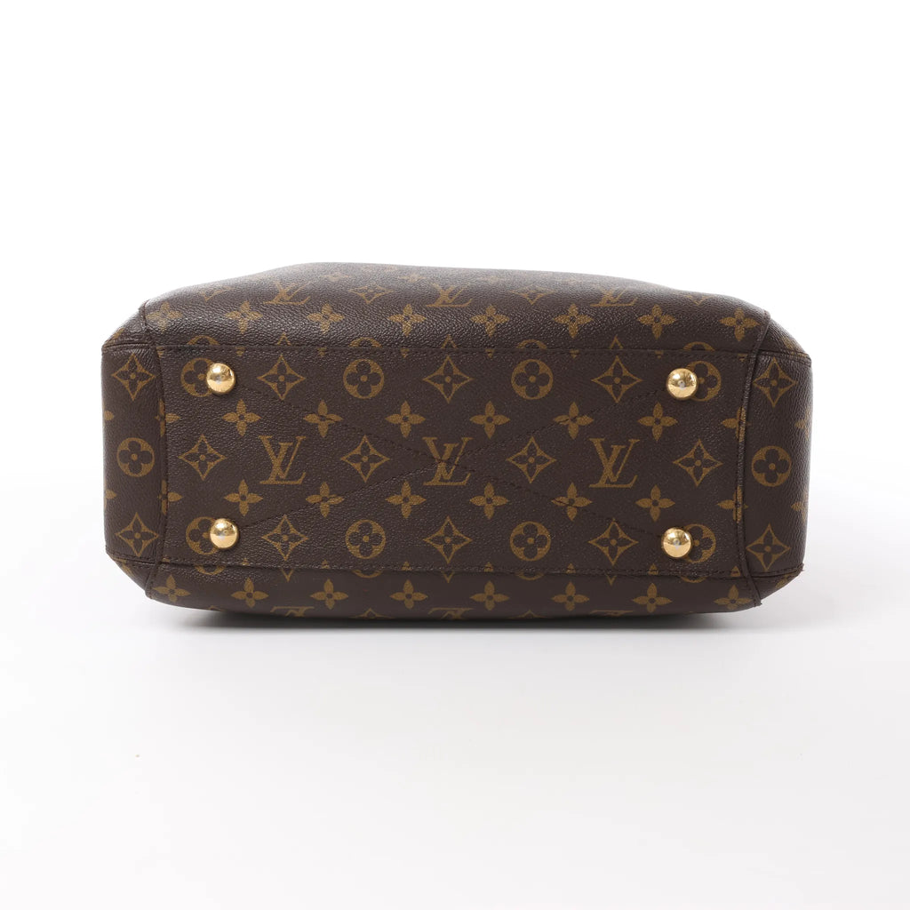 Louis Vuitton Montaigne MM Monogram Canvas 2Way Handbag in Brown M41056