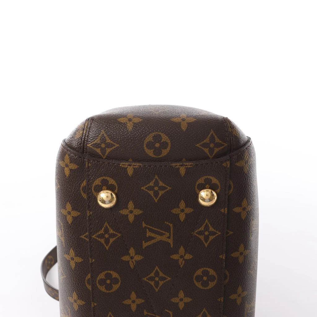 Louis Vuitton Montaigne MM Monogram Canvas 2Way Handbag in Brown M41056