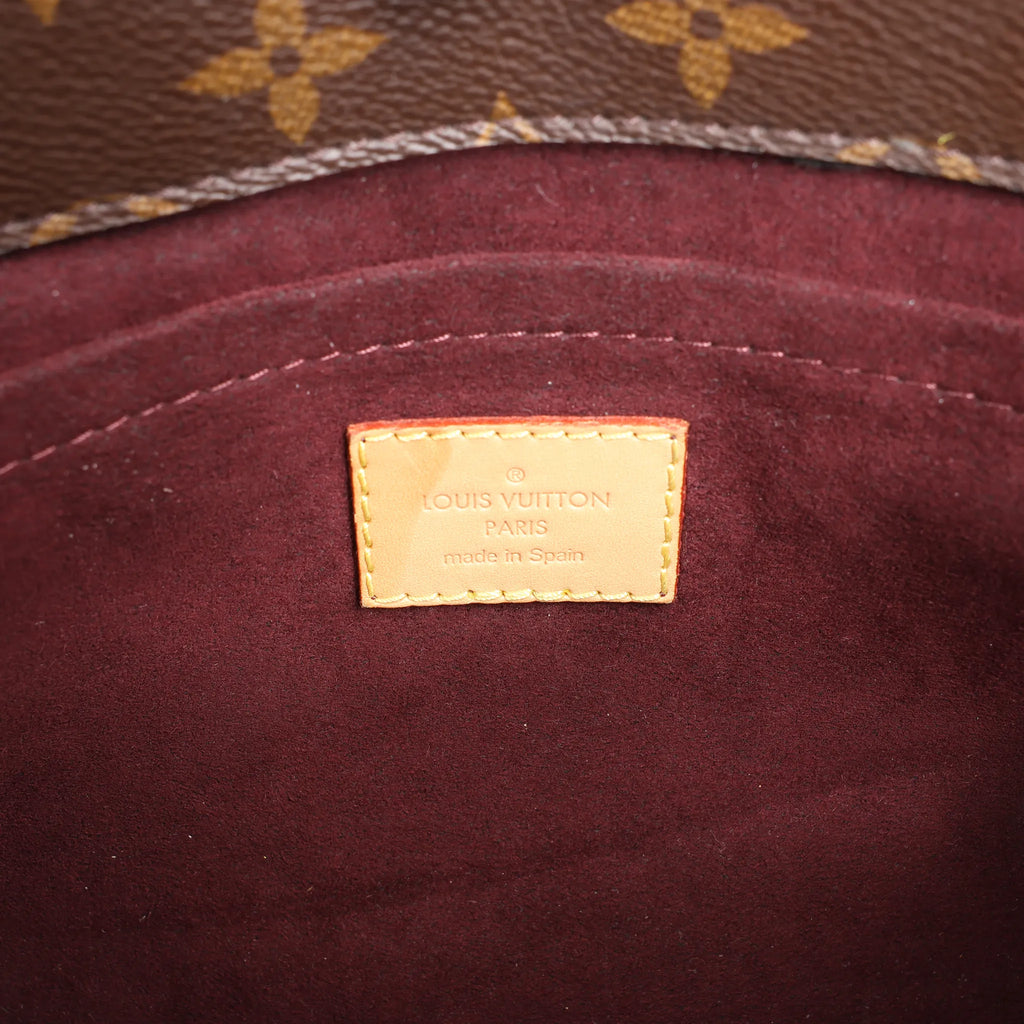 Louis Vuitton Montaigne MM Monogram Canvas Handbag in Brown M41056