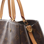 Louis Vuitton Montaigne MM Monogram Canvas Handbag in Brown M41056
