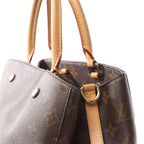 Louis Vuitton Montaigne MM Monogram Canvas Handbag in Brown M41056