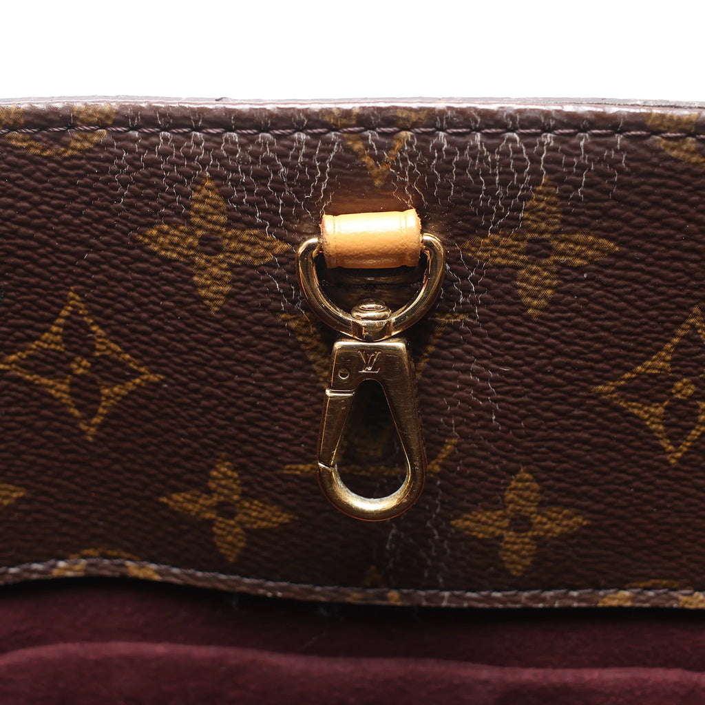 Louis Vuitton Montaigne MM Monogram Canvas 2Way Handbag in Brown M41056