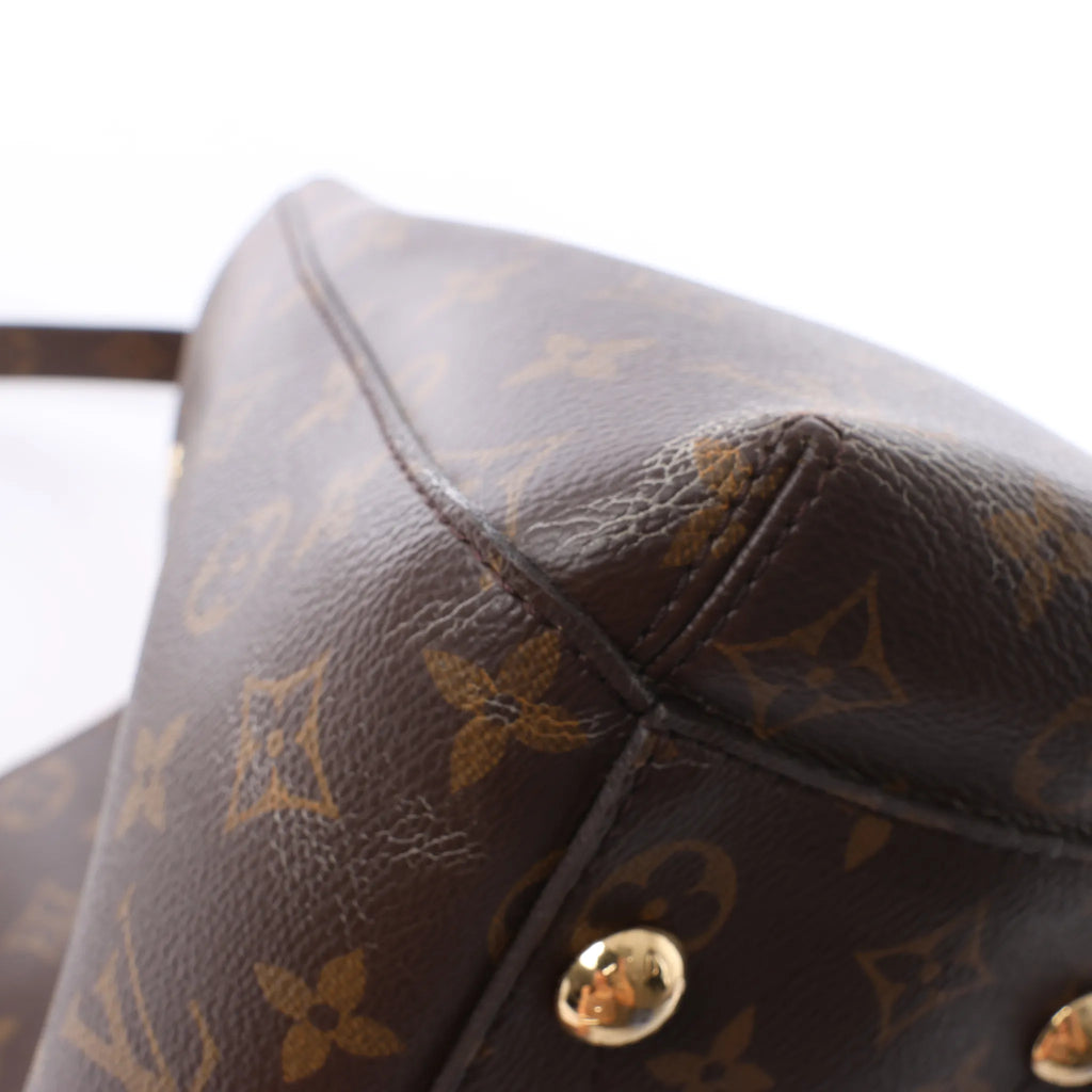 Louis Vuitton Montaigne MM Monogram Canvas 2Way Handbag in Brown M41056