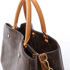 Louis Vuitton Montaigne MM Monogram Canvas 2Way Handbag in Brown M41056