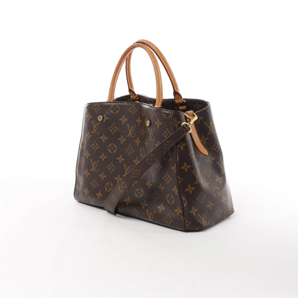 Louis Vuitton Montaigne MM Monogram Canvas 2Way Handbag in Brown M41056