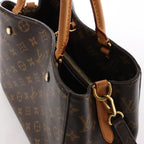 Louis Vuitton Montaigne MM Monogram Canvas 2Way Handbag in Brown M41056