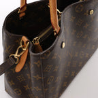 Louis Vuitton Montaigne MM Monogram Canvas 2Way Handbag in Brown M41056