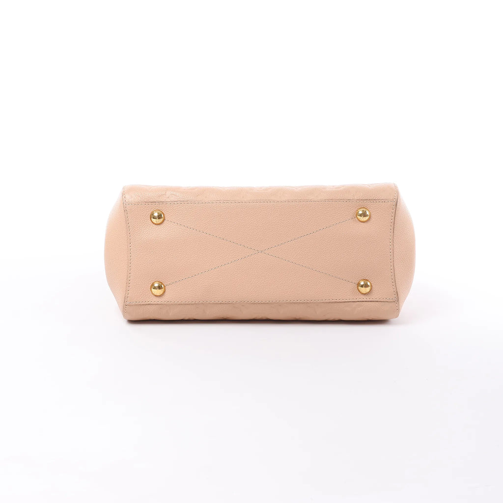 Louis Vuitton Montaigne MM Monogram Empreinte 2Way Handbag in Beige M41152