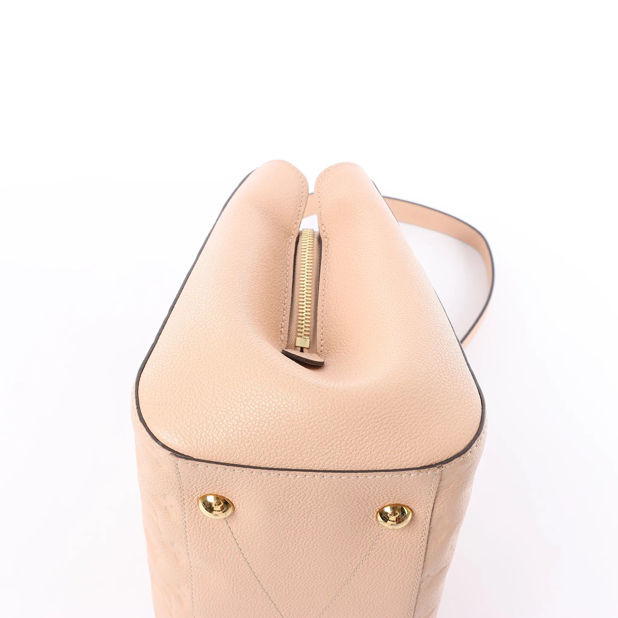 Louis Vuitton Montaigne MM Monogram Empreinte 2Way Handbag in Beige M41152