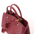 Louis Vuitton Montaigne MM Monogram Empreinte 2Way Handbag in Burgundy M43258