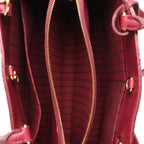 Louis Vuitton Montaigne MM Monogram Empreinte 2Way Handbag in Burgundy M43258