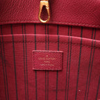 Louis Vuitton Montaigne MM Monogram Empreinte 2Way Handbag in Burgundy M43258