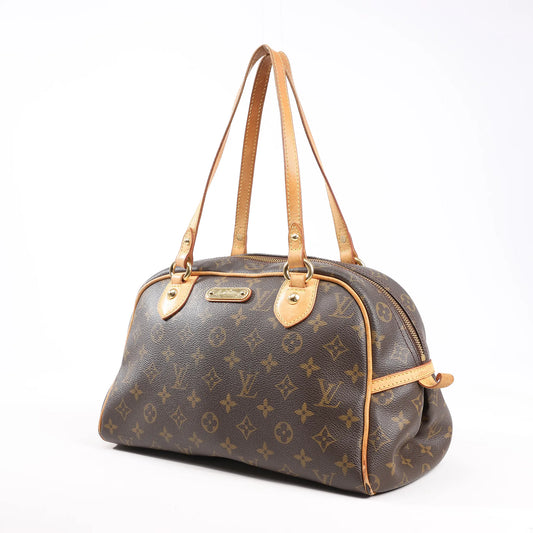 Louis Vuitton Monogram Canvas Montorgueil PM Shoulder Bag in Brown M95565