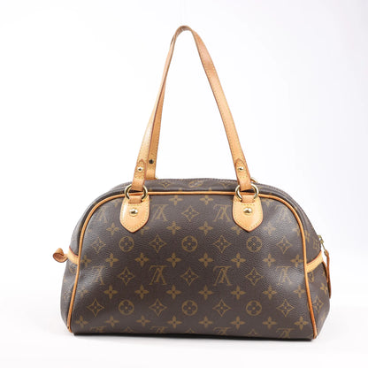 Sac bandoulière Louis Vuitton Montorgueil PM en toile Monogram marron M95565