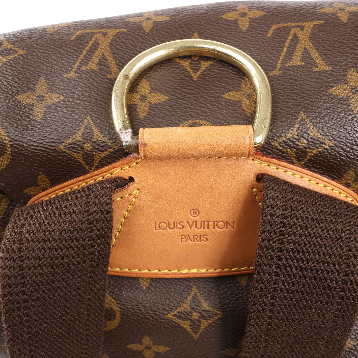 Louis Vuitton Montsouris GM Monogram Canvas Vintage Backpack in Brown M51135