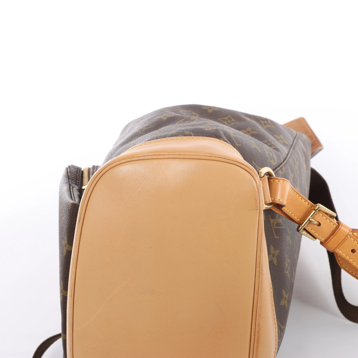Mochila vintage de lona con monograma GM Montsouris de Louis Vuitton en marrón M51135