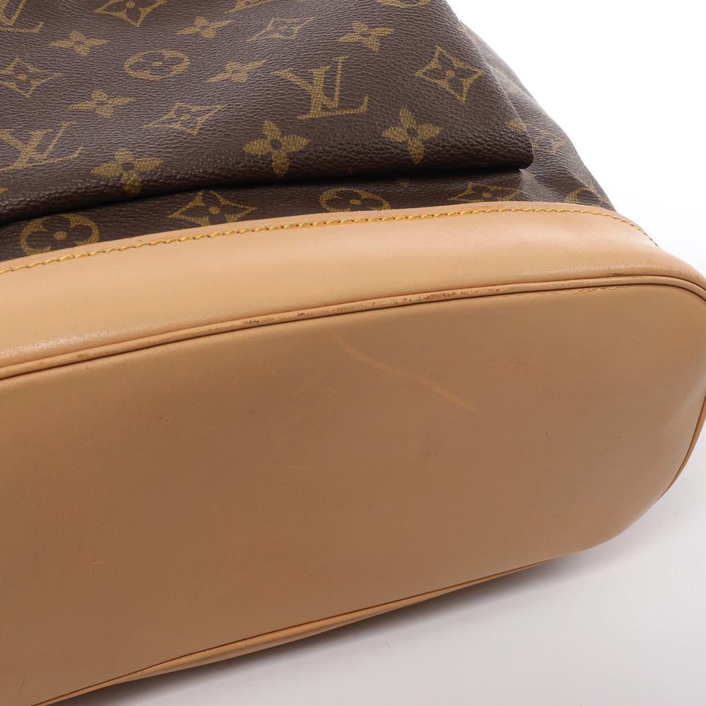 Mochila vintage de lona con monograma GM Montsouris de Louis Vuitton en marrón M51135