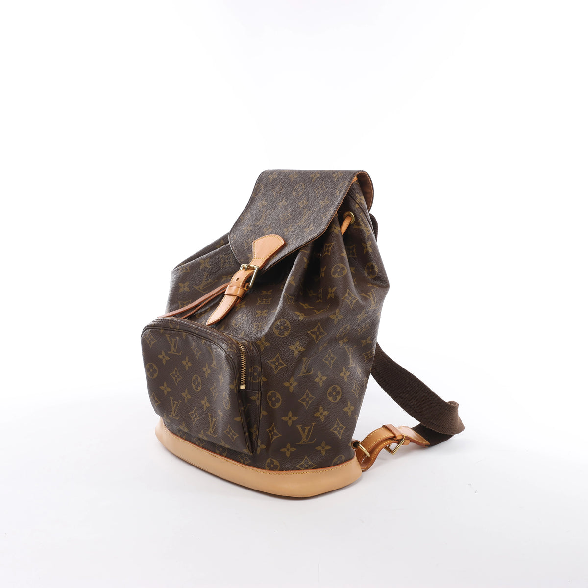 Mochila vintage de lona con monograma GM Montsouris de Louis Vuitton en marrón M51135