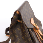 Mochila vintage de lona con monograma GM Montsouris de Louis Vuitton en marrón M51135