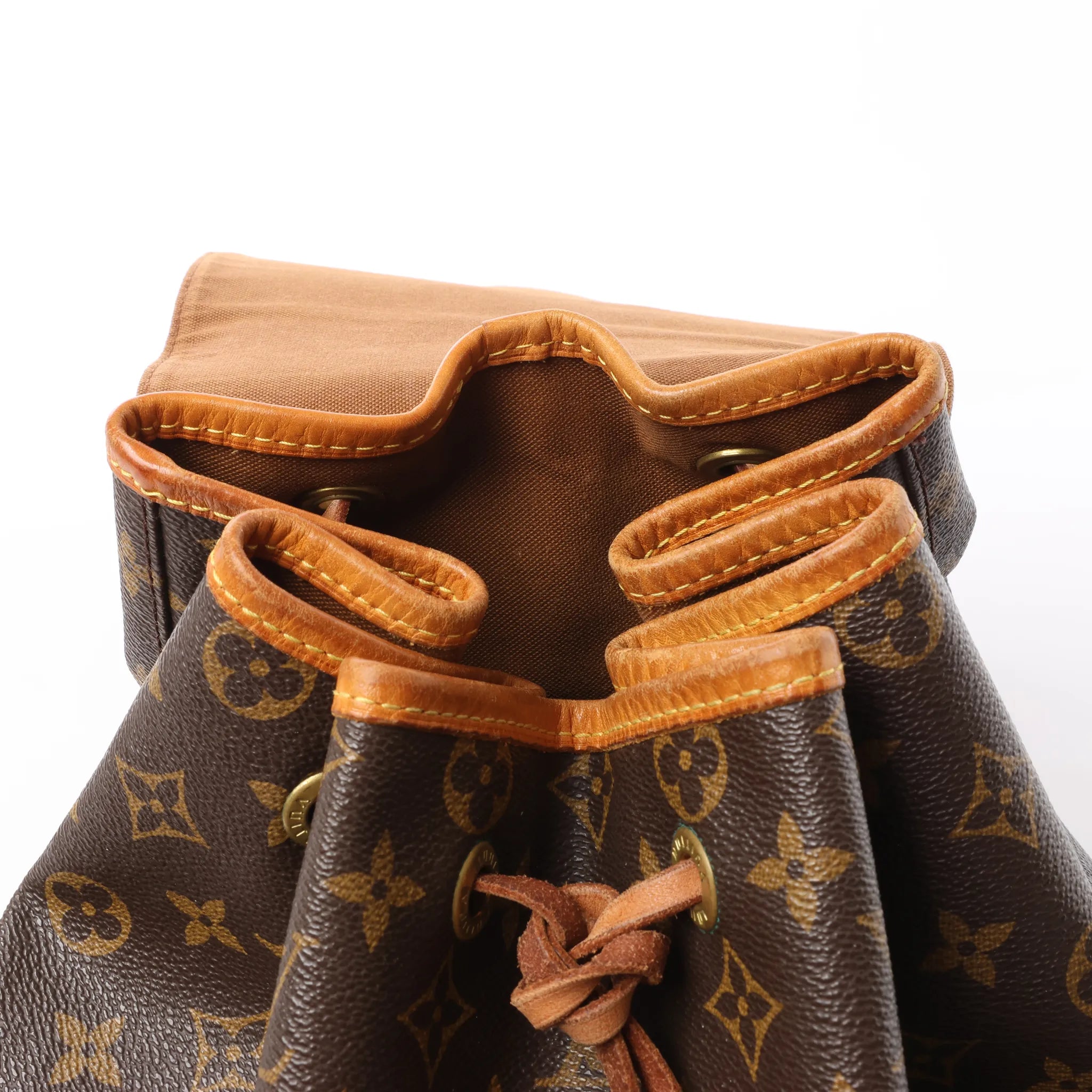 Louis Vuitton Montsouris GM Monogram Canvas Vintage Backpack in Brown M51135