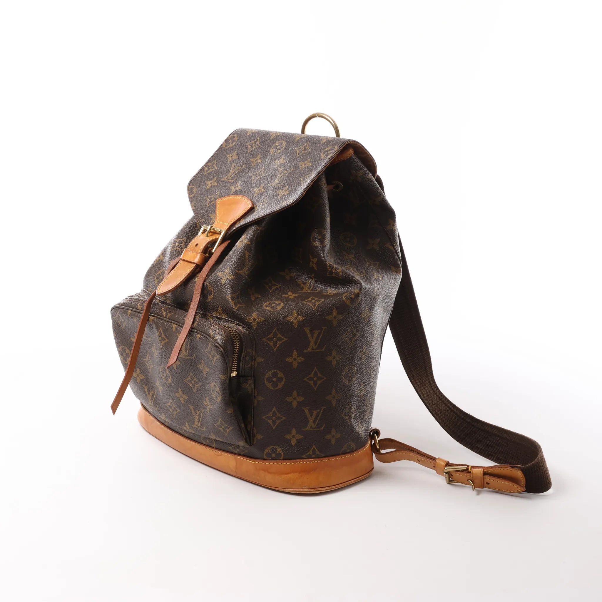 Louis Vuitton Montsouris GM Monogram Canvas Vintage Backpack in Brown M51135