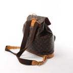 Louis Vuitton Montsouris GM Monogram Canvas Vintage Backpack in Brown M51135