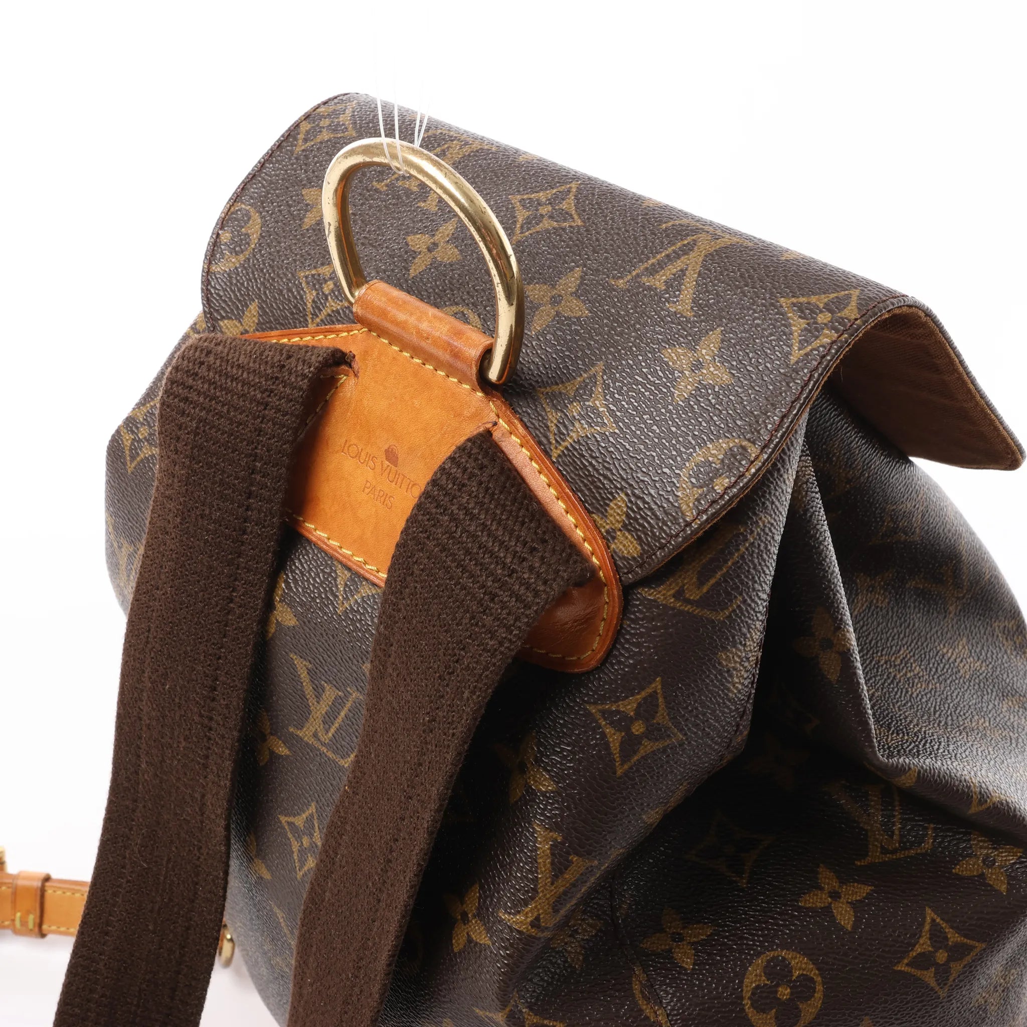 Louis Vuitton Montsouris GM Monogram Canvas Vintage Backpack in Brown M51135