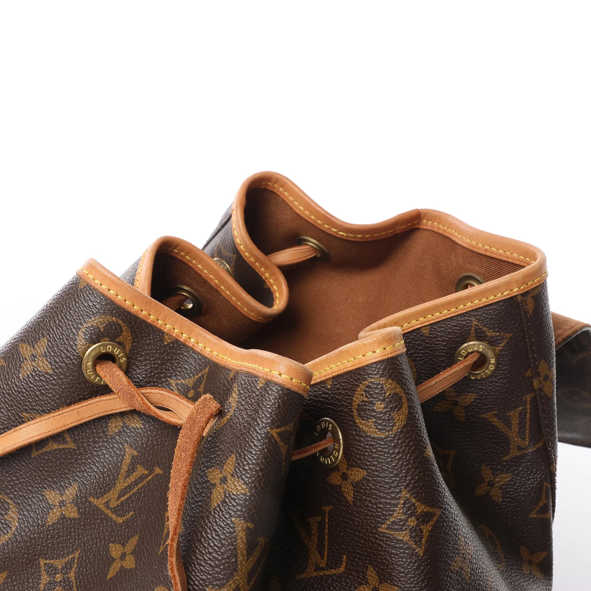 Louis Vuitton Montsouris GM Monogram Canvas Vintage Backpack in Brown M51135