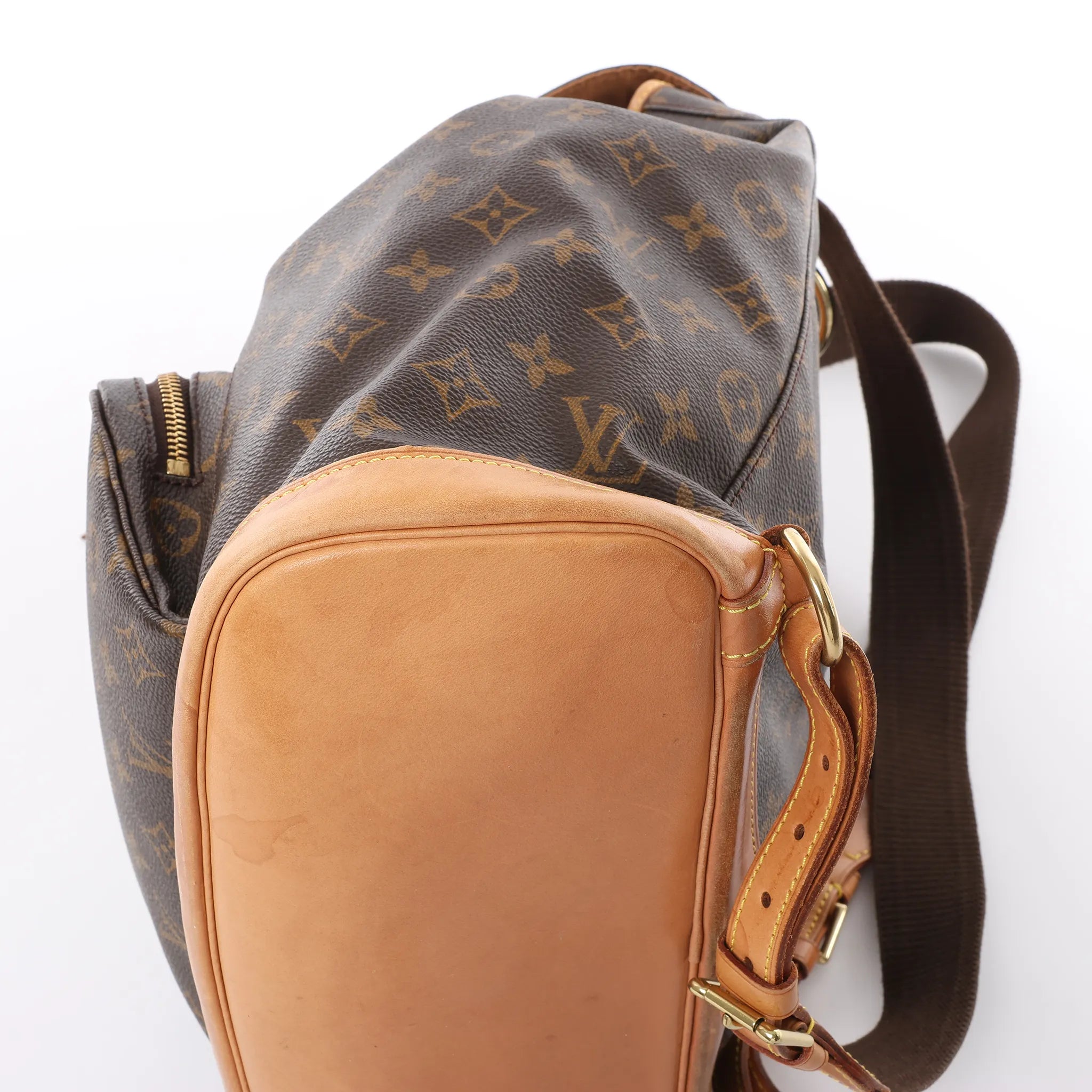 Louis Vuitton Montsouris GM Monogram Canvas Vintage Backpack in Brown M51135