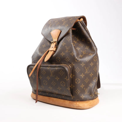 Louis Vuitton Montsouris GM Monogram Canvas Vintage Backpack in Brown M51135