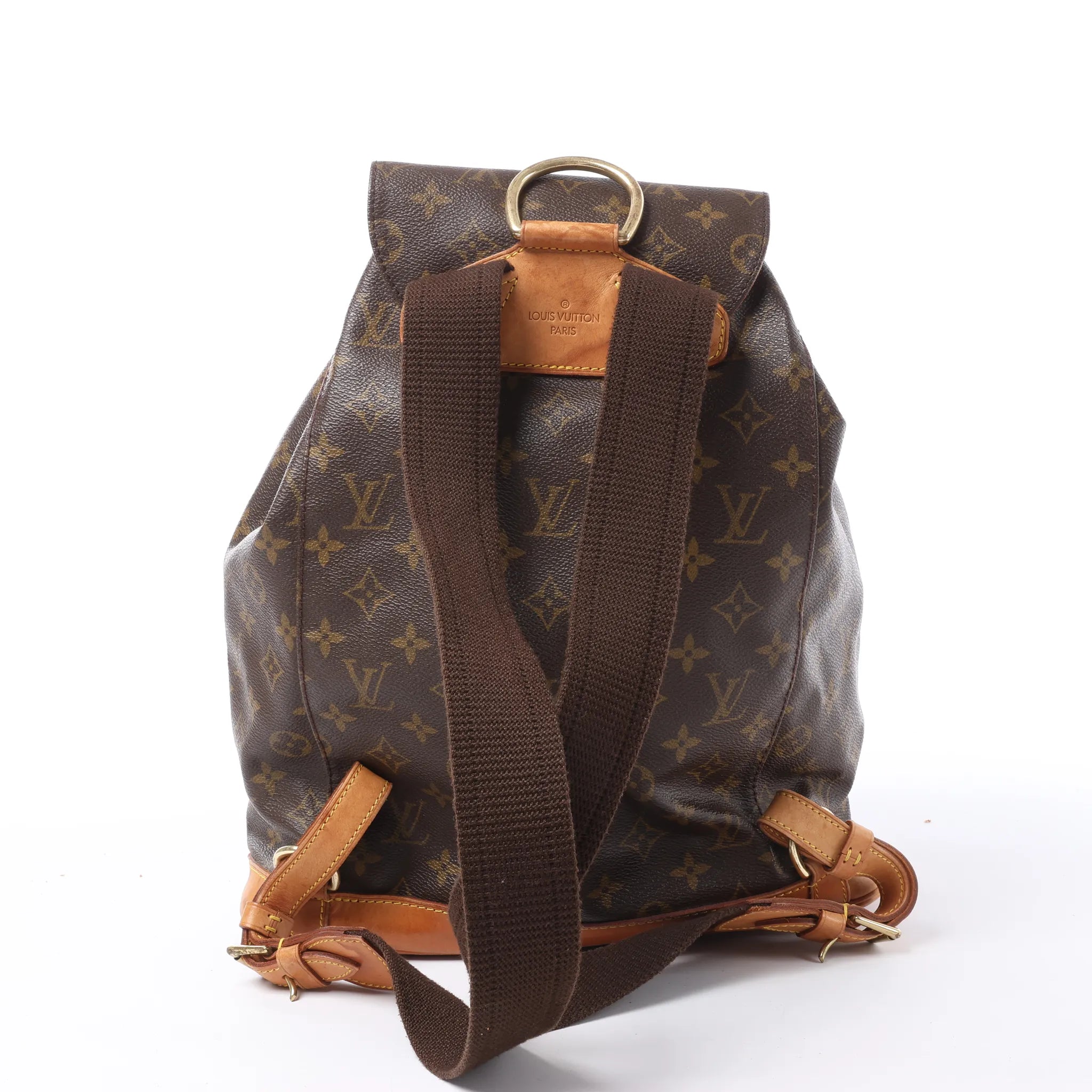 Louis Vuitton Montsouris GM Monogram Canvas Vintage Backpack in Brown M51135