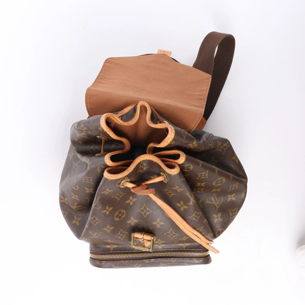 Louis Vuitton Montsouris GM Monogram Canvas Vintage Backpack in Brown M51135