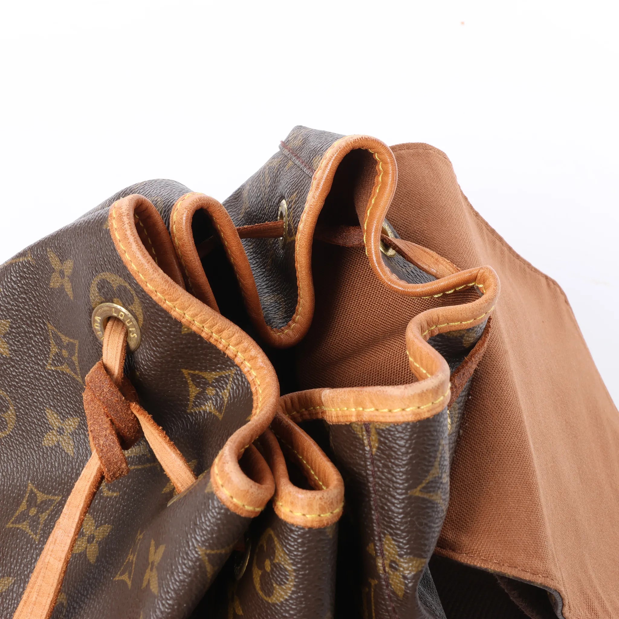 Louis Vuitton Montsouris GM Monogram Canvas Vintage Backpack in Brown M51135
