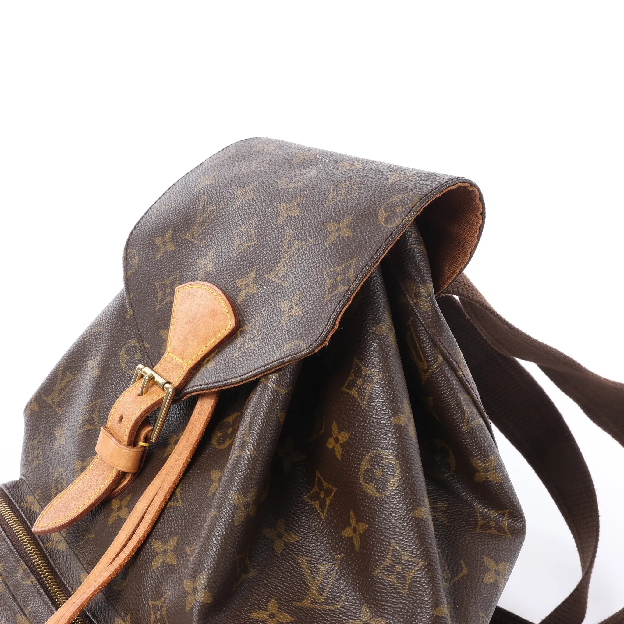 Louis Vuitton Montsouris GM Monogram Canvas Vintage Backpack in Brown M51135
