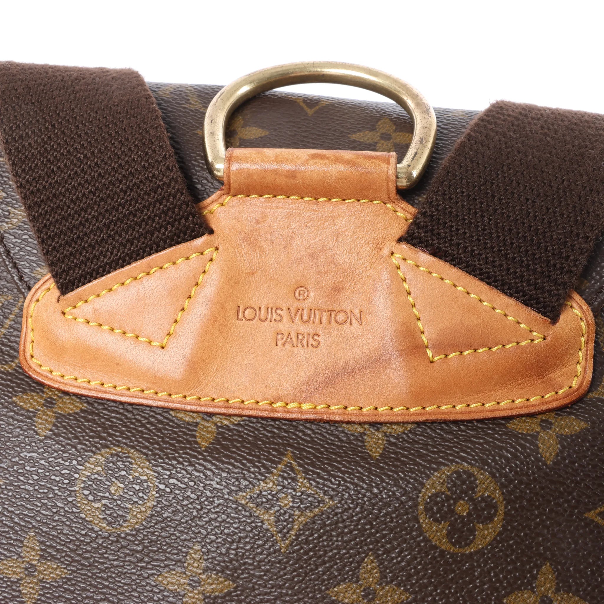Louis Vuitton Montsouris GM Monogram Canvas Vintage Backpack in Brown M51135