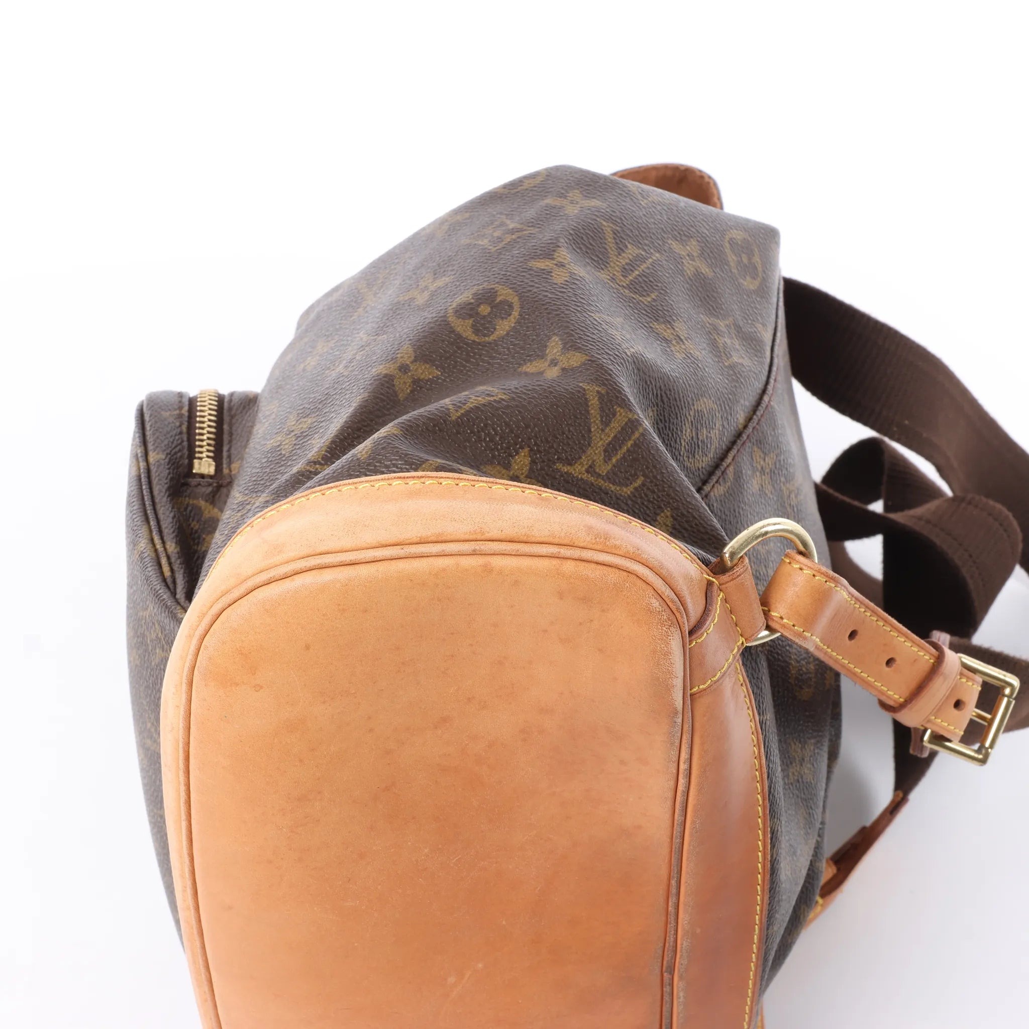 Louis Vuitton Montsouris GM Monogram Canvas Vintage Backpack in Brown M51135