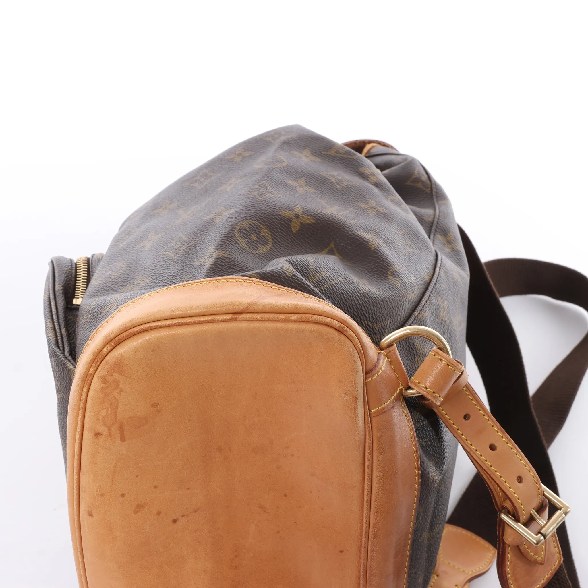Louis Vuitton Montsouris GM Monogram Canvas Vintage Backpack in Brown M51135