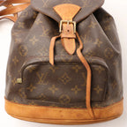 Louis Vuitton Montsouris MM Monogram Canvas Vintage Backpack in Brown M51136