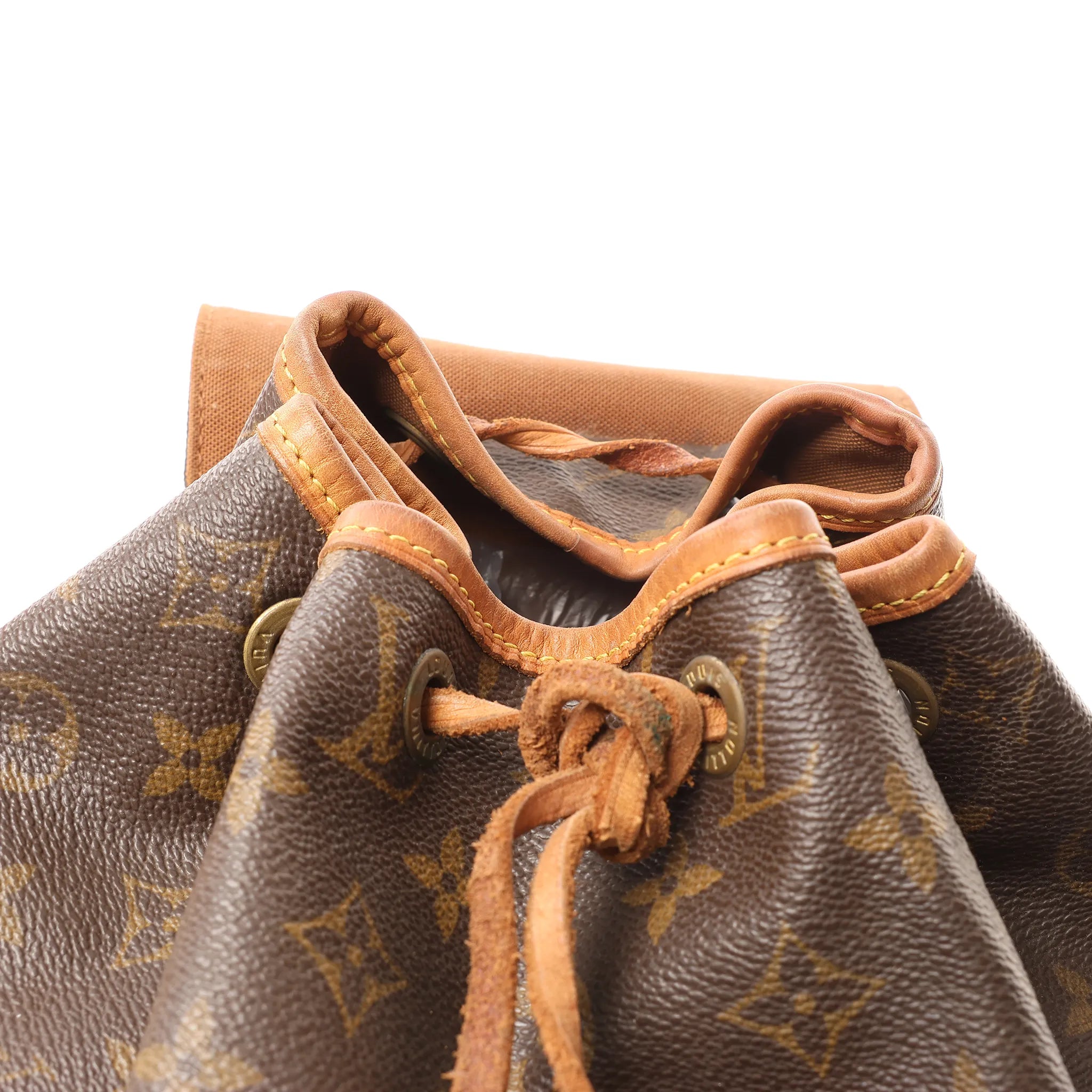 Louis Vuitton Montsouris MM Monogram Canvas Vintage Backpack in Brown M51136