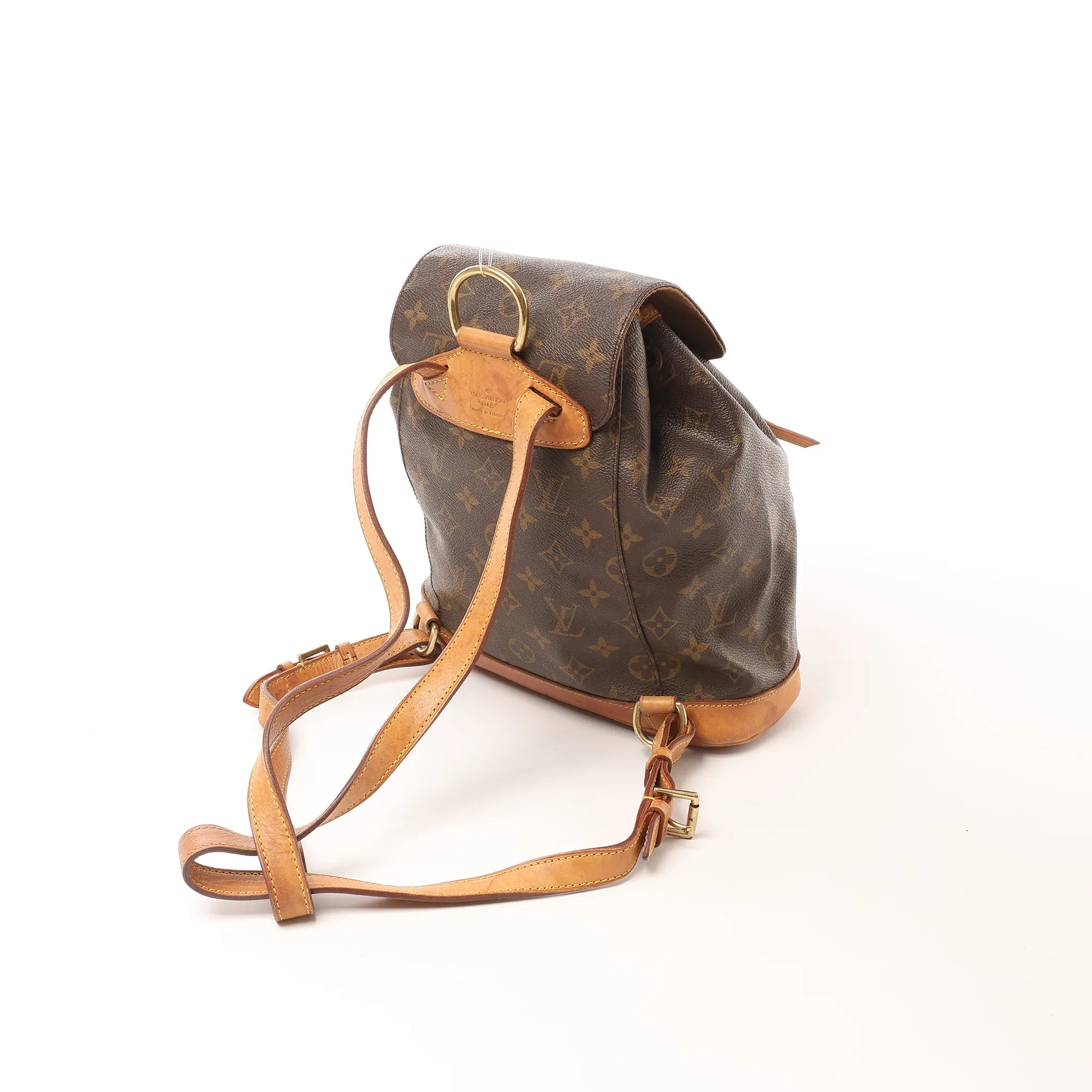 Louis Vuitton Montsouris MM Monogram Canvas Vintage Backpack in Brown M51136