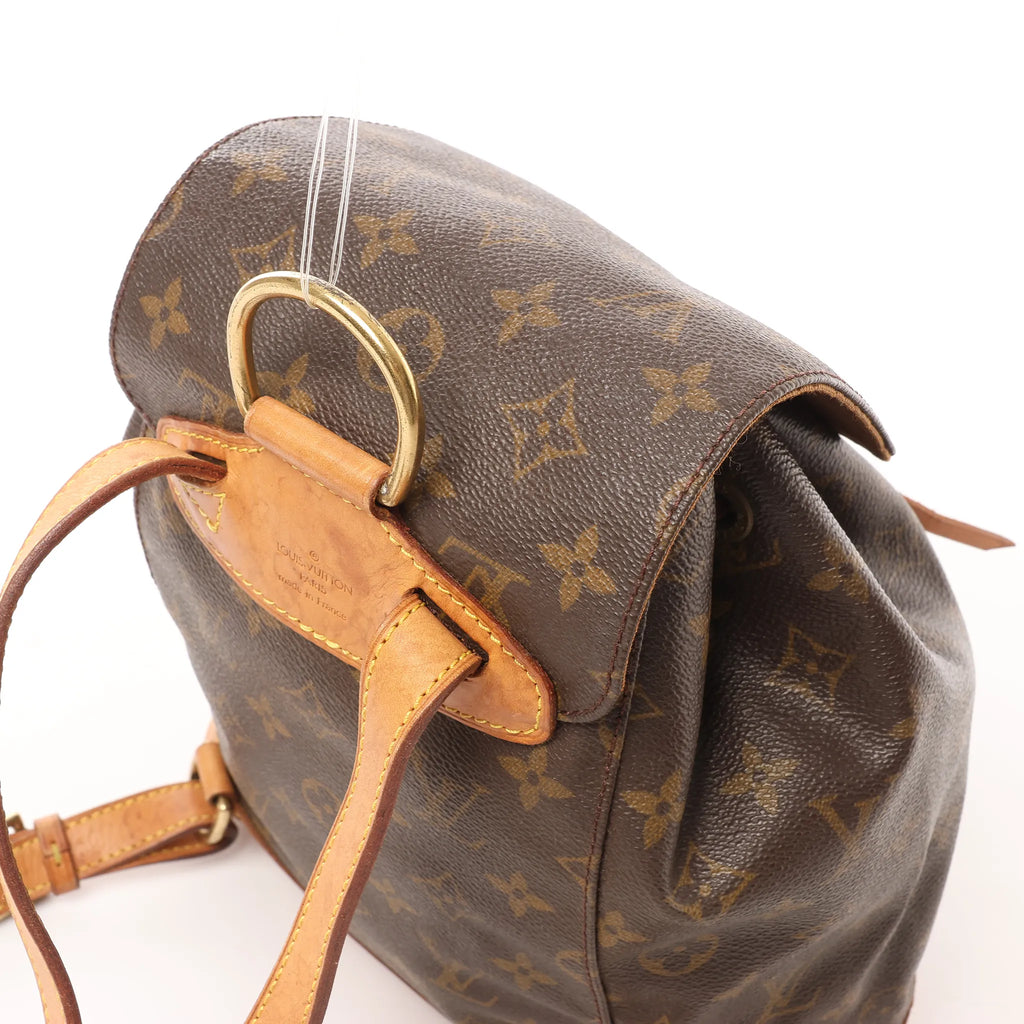 Louis Vuitton Montsouris MM Monogram Canvas Vintage Backpack in Brown M51136
