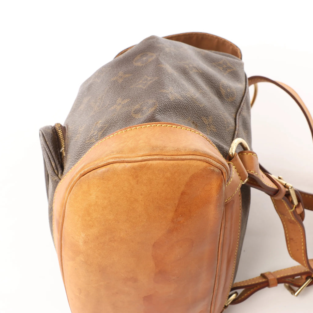 Louis Vuitton Montsouris MM Monogram Canvas Vintage Backpack in Brown M51136