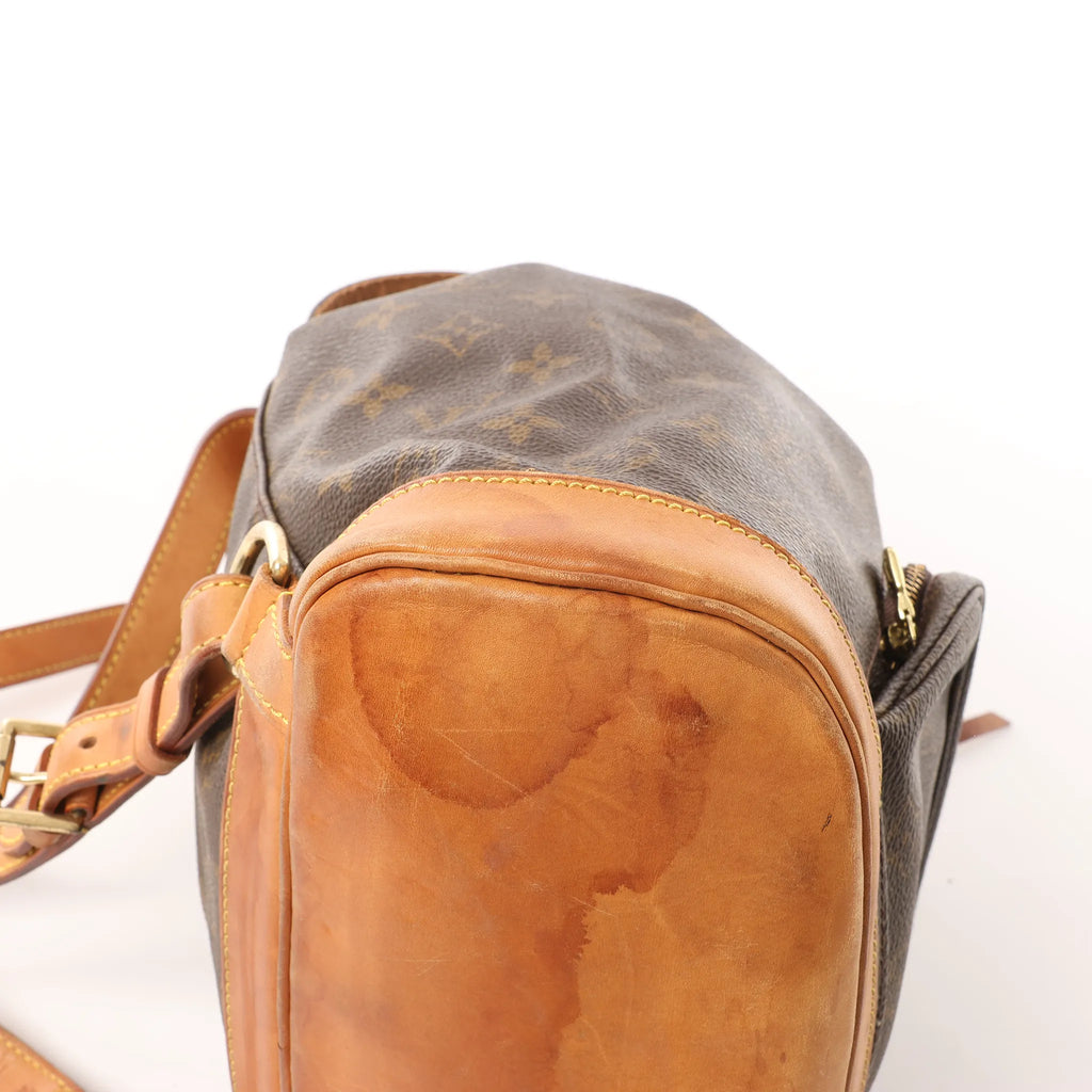 Louis Vuitton Montsouris MM Monogram Canvas Vintage Backpack in Brown M51136