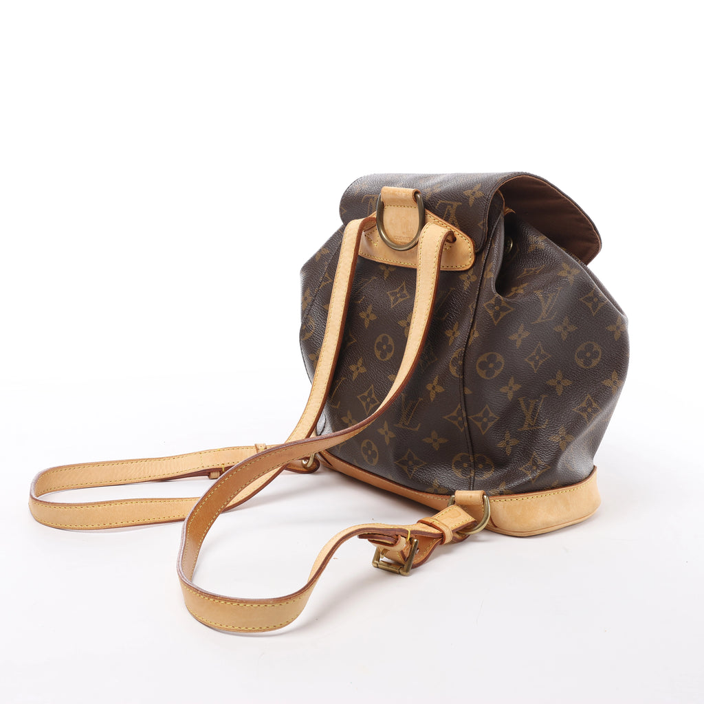Louis Vuitton Montsouris MM Monogram Backpack in Brown M51136