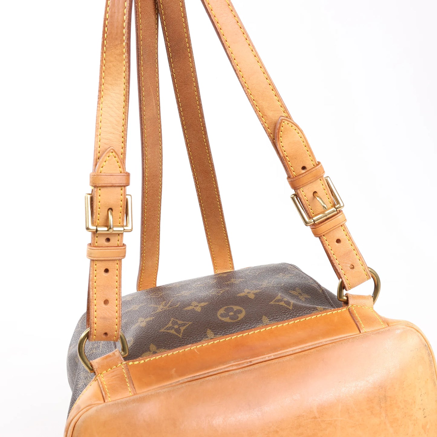 Louis Vuitton Montsouris MM Monogram Canvas Vintage Backpack in Brown M51136