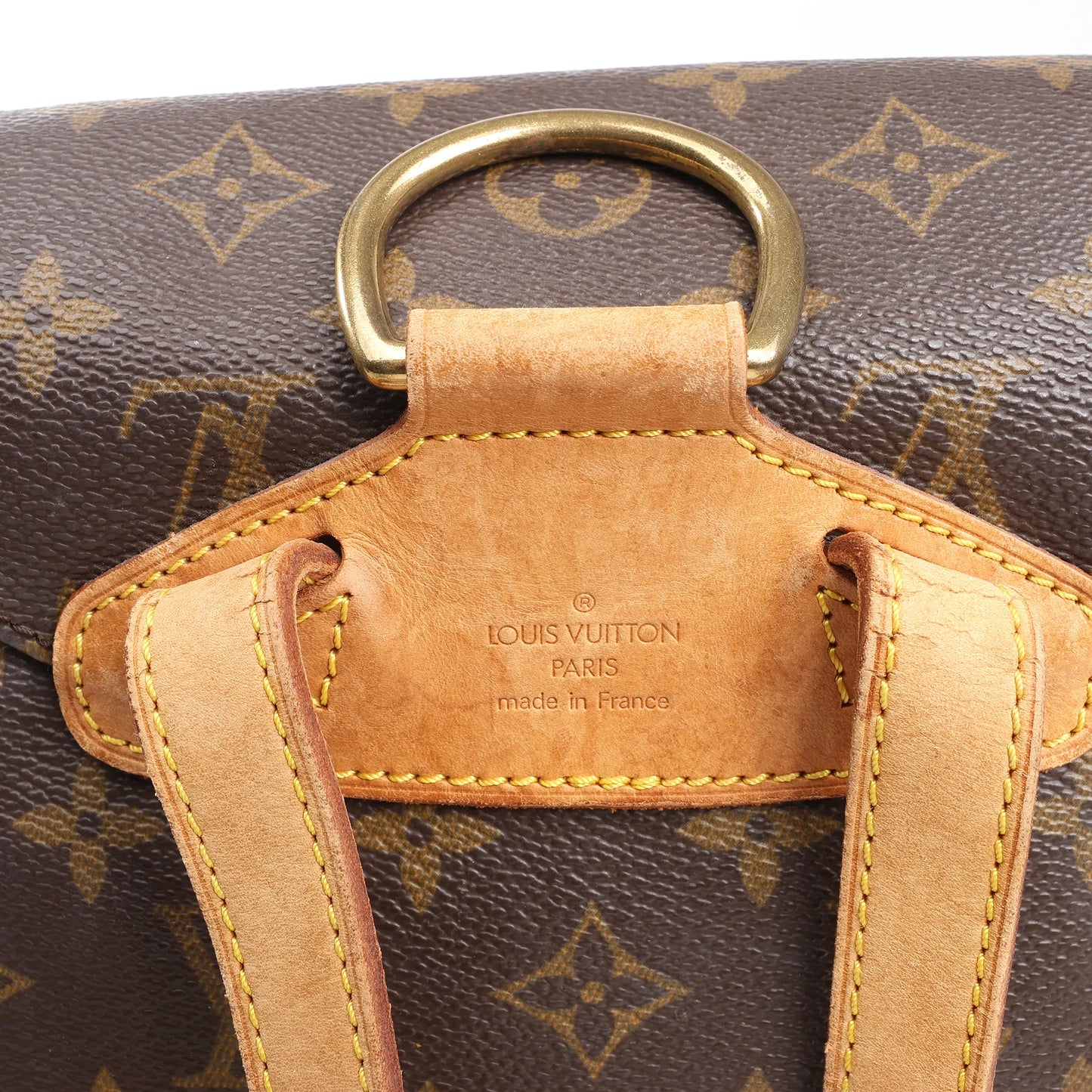 Louis Vuitton Montsouris MM Monogram Canvas Vintage Backpack in Brown M51136