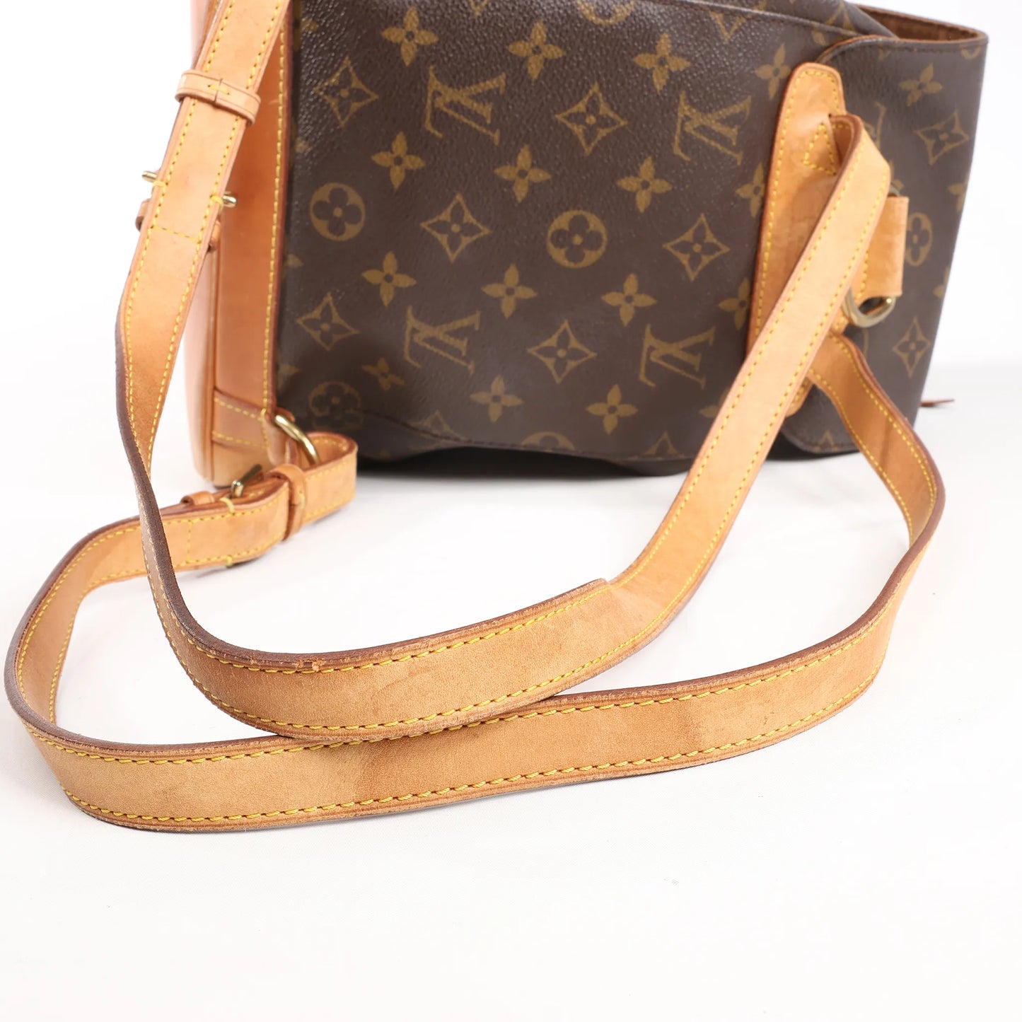 Louis Vuitton Montsouris MM Monogram Canvas Vintage Backpack in Brown M51136