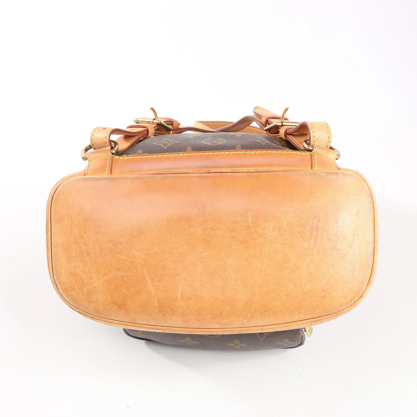 Louis Vuitton Montsouris MM Monogram Canvas Vintage Backpack in Brown M51136