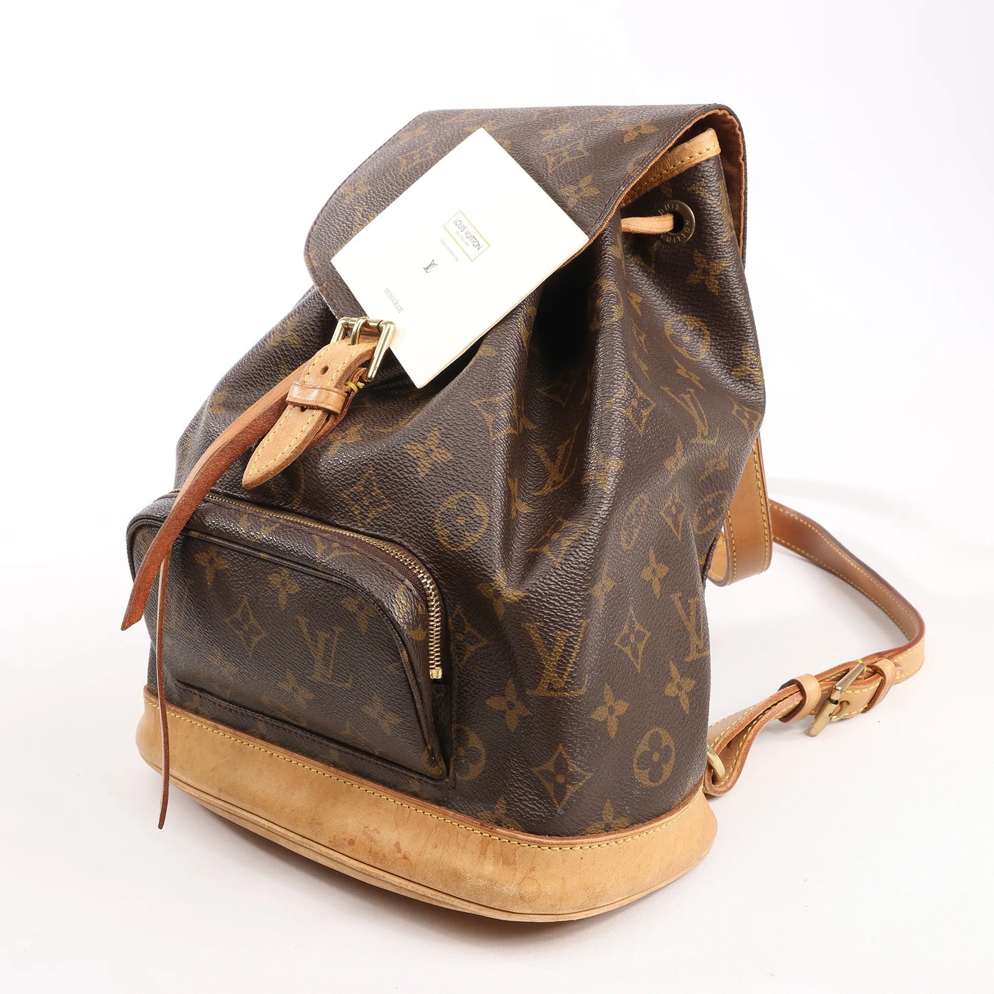 Louis Vuitton Montsouris MM Monogram Canvas Vintage Backpack in Brown M51136