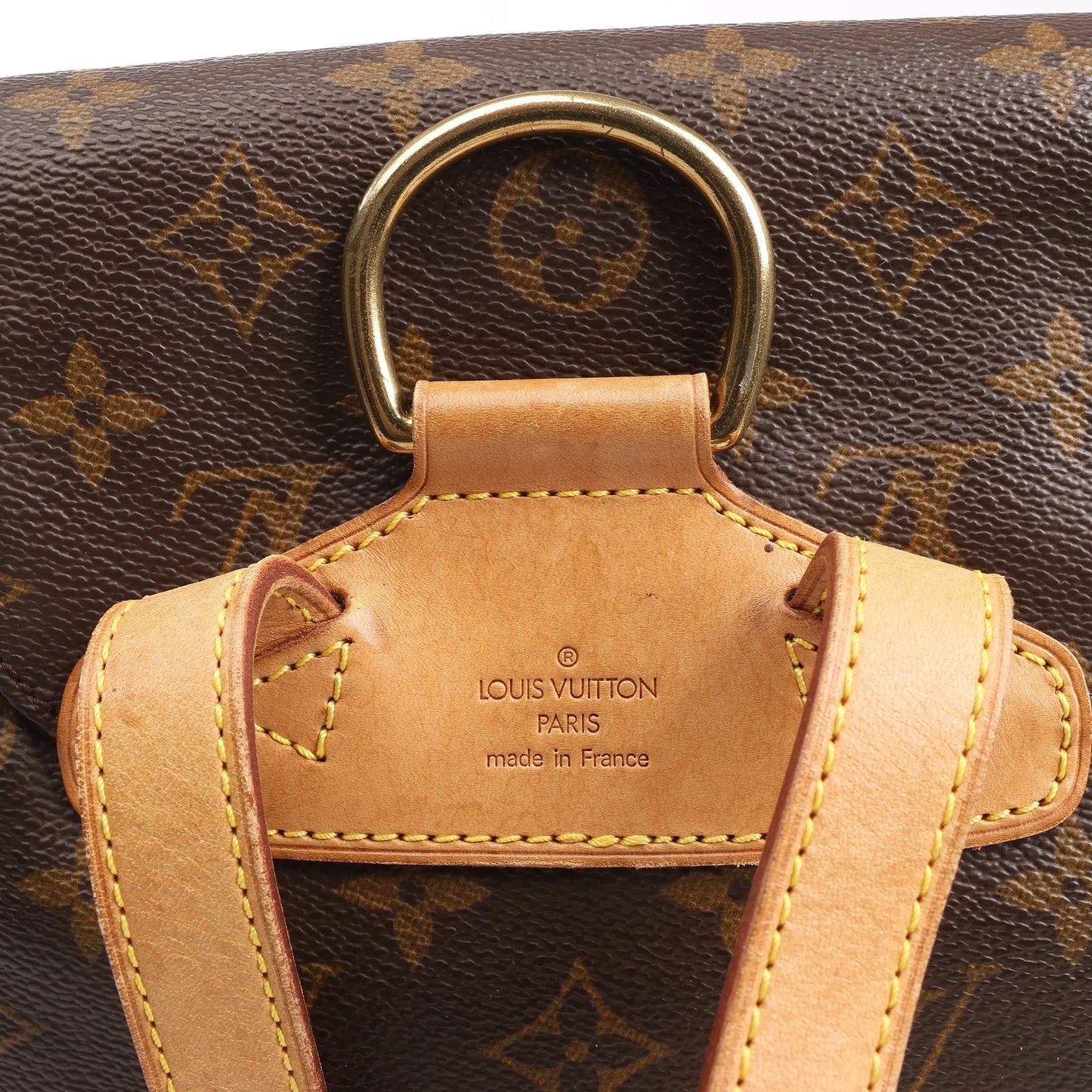 Louis Vuitton Montsouris MM Monogram Canvas Vintage Backpack in Brown M51136